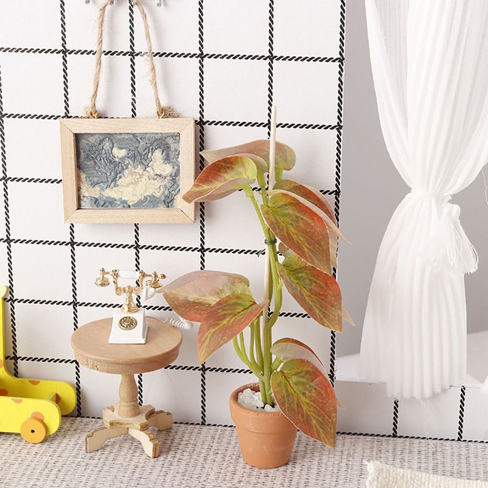 Bonsai Garden House - Kreatif 1:12 Model Pemandangan Bonsai Tanaman