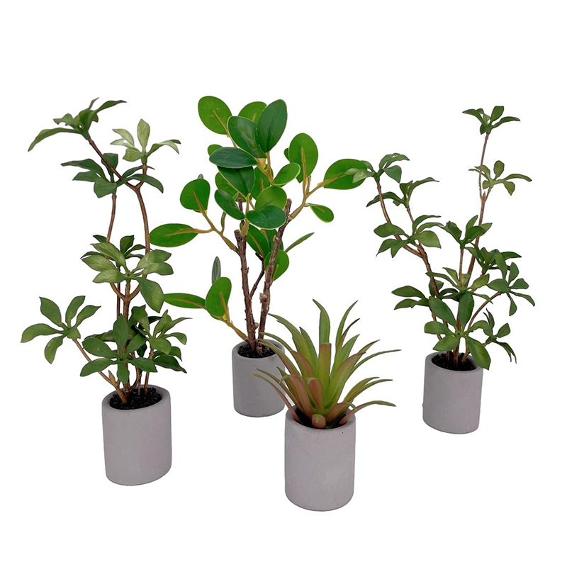 Bonsai Garden House - 1:6 miniatur rumah boneka Pot tanaman