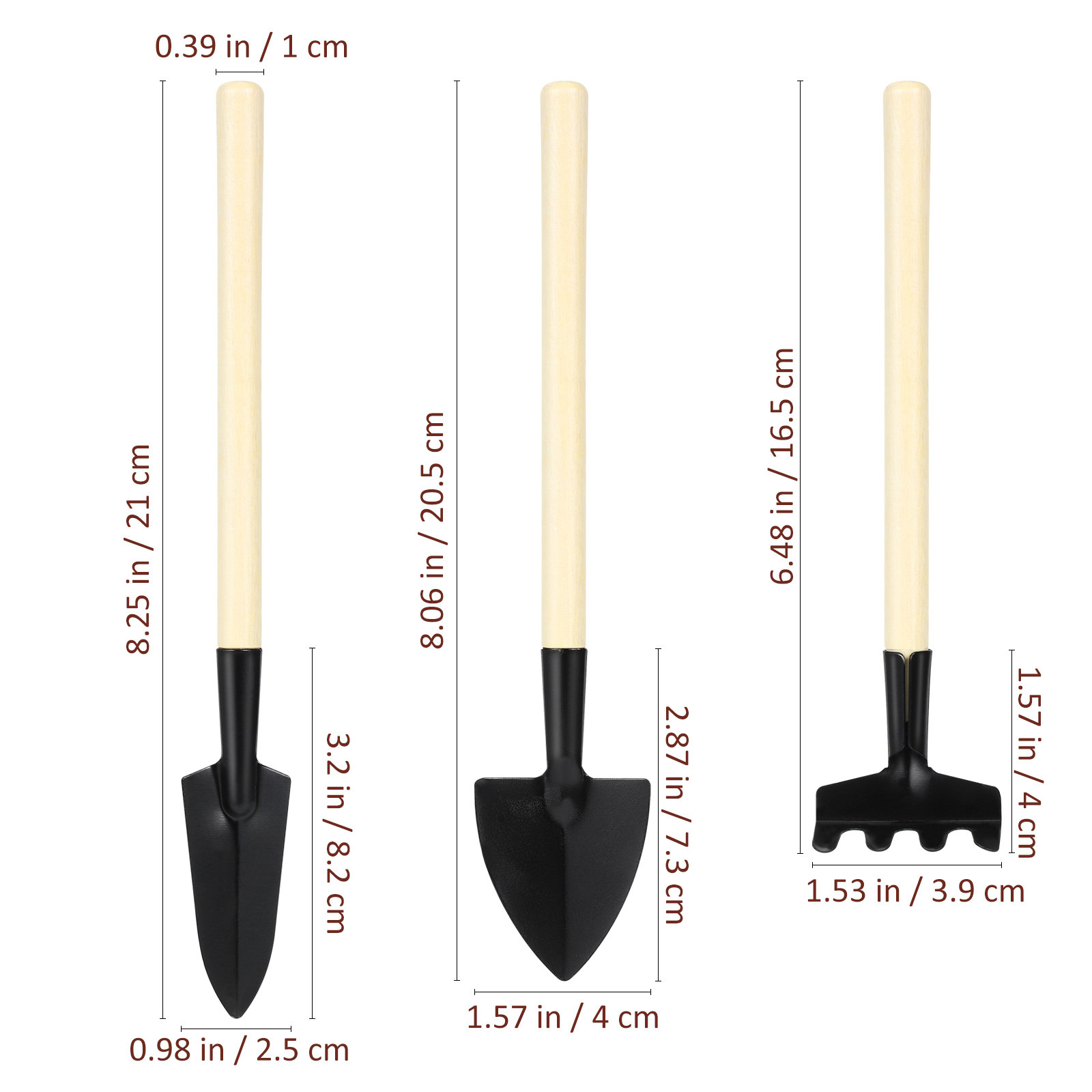 2 Set Peralatan Kebun Mini, Se - Bonsai Garden Rake ulasan dan harga