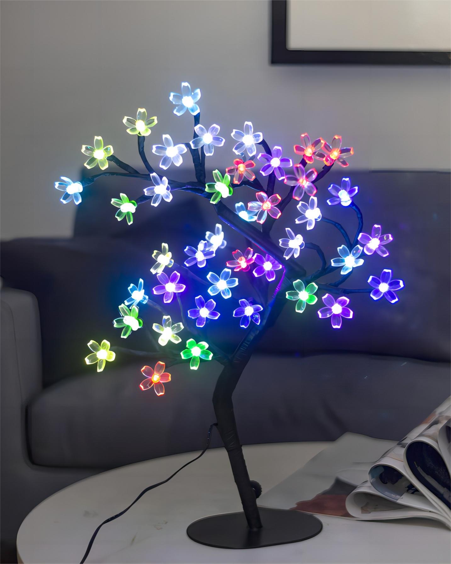 Lampu pohon sakura 40LED 17 in - Bonsai Garden Sushi ulasan dan harga