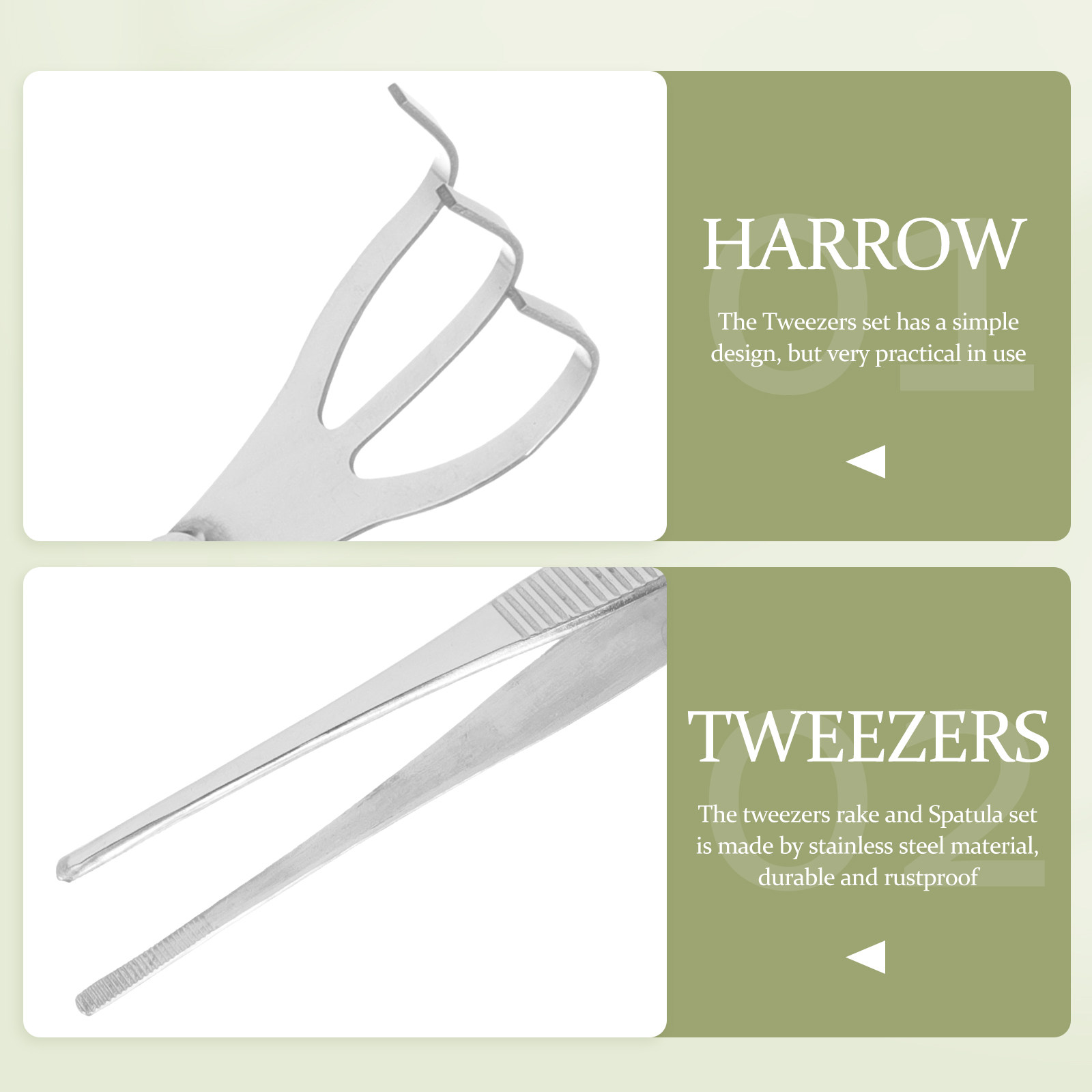 1 Set Pinset Bonsai Stainless  - Bonsai Garden Rake ulasan dan harga