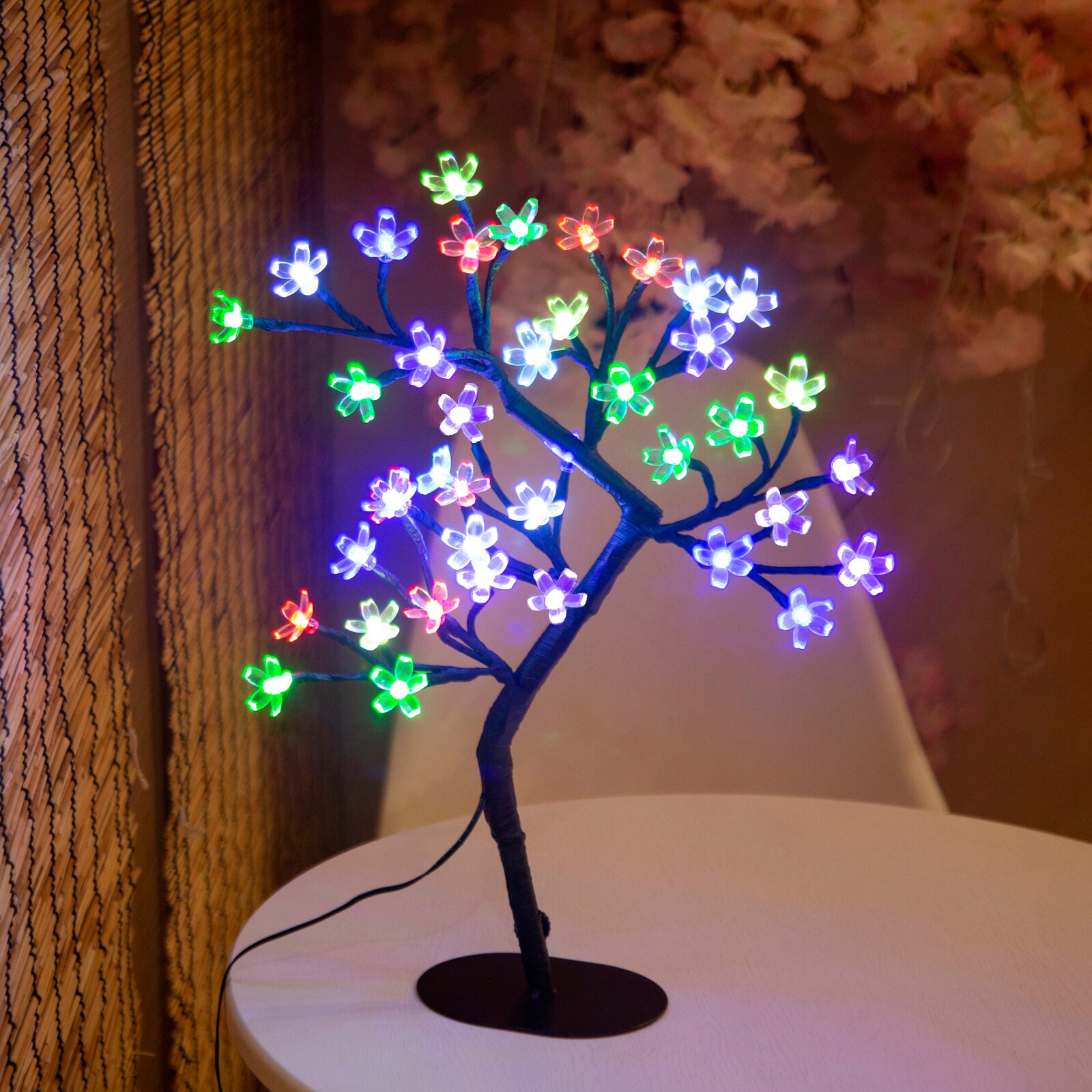 Lampu pohon sakura 40LED 17 in - Bonsai Garden Sushi ulasan dan harga